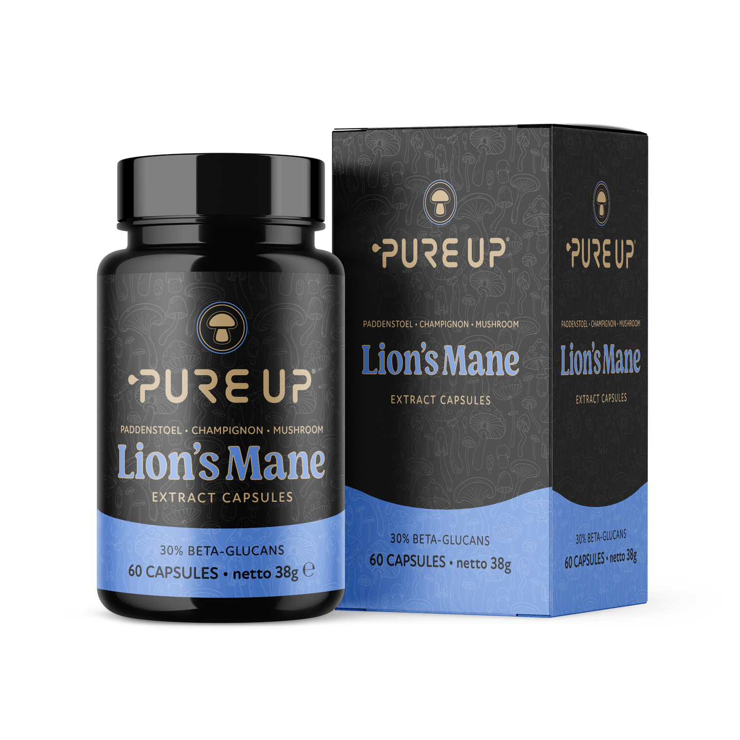 PURE UP Mushroom Lions Mane capsules